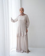 Silk Wrap Dress Beige CODE 102
