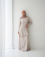 Silk Wrap Dress Beige CODE 102