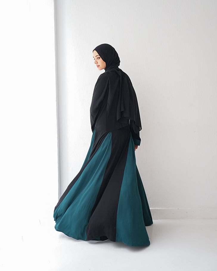 Abaya Code 238 Green Teal