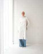 Poplin Long Chemise Offwhite