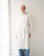 Poplin Long Chemise Offwhite