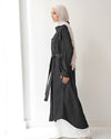 Denim Shirt Dress Black Grey CODE 400