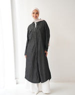 Denim Shirt Dress Black Grey CODE 400