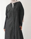 Denim Shirt Dress Black Grey CODE 400