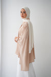 Free Size Shirt Poncho Beige Code 2191