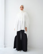 Free Size Shirt Poncho Offwhite Code 2191
