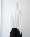Free Size Shirt Poncho Offwhite Code 2191