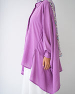 Free Size Shirt Poncho Mauve Code 2191