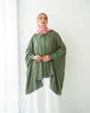 Free Size Shirt Poncho  Olive Code 2191