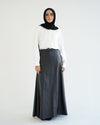 Leather Maxi Skirt Black