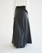 Leather Maxi Skirt Black