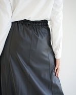Leather Maxi Skirt Black