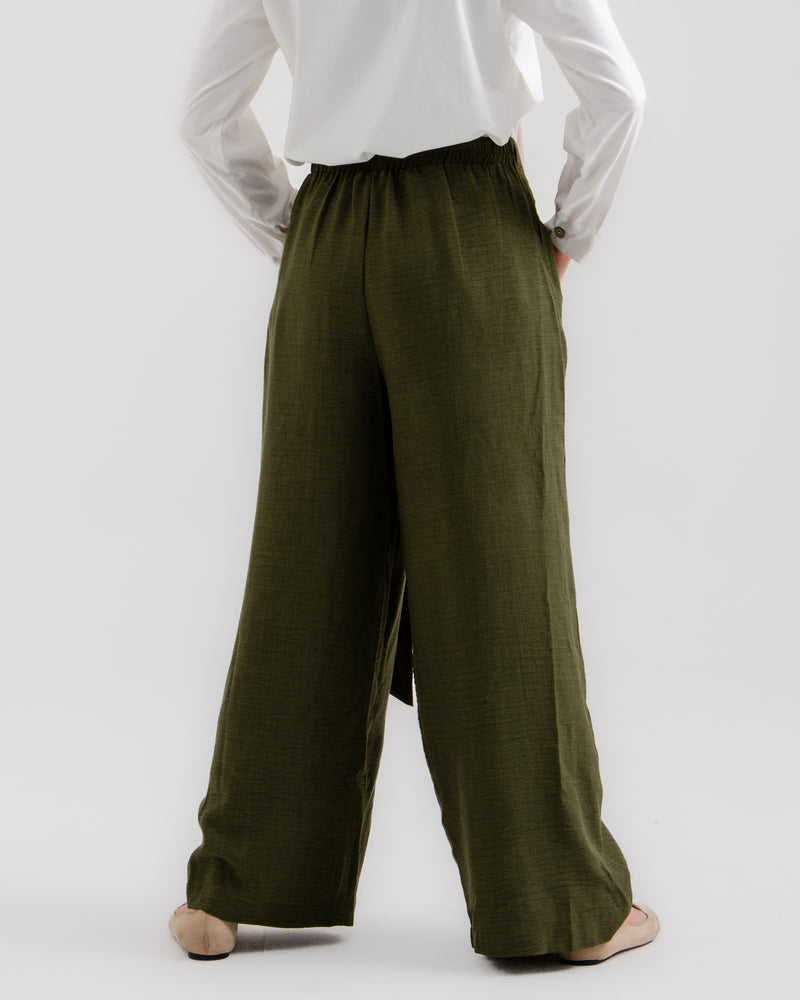 Wrap pants Olive