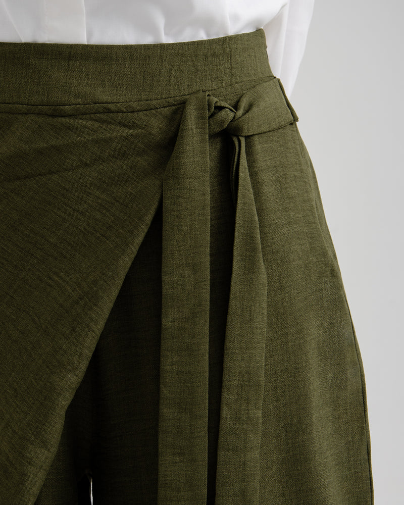 Wrap pants Olive