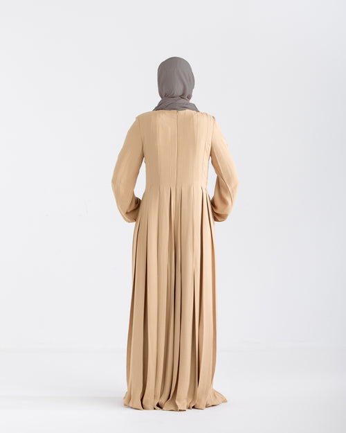 Pleated Jumpsuit Sandy Beige
