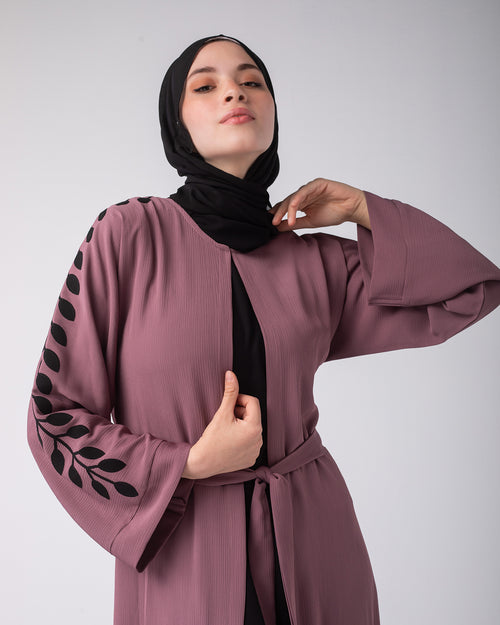 Open abaya code 87 Dustyrose