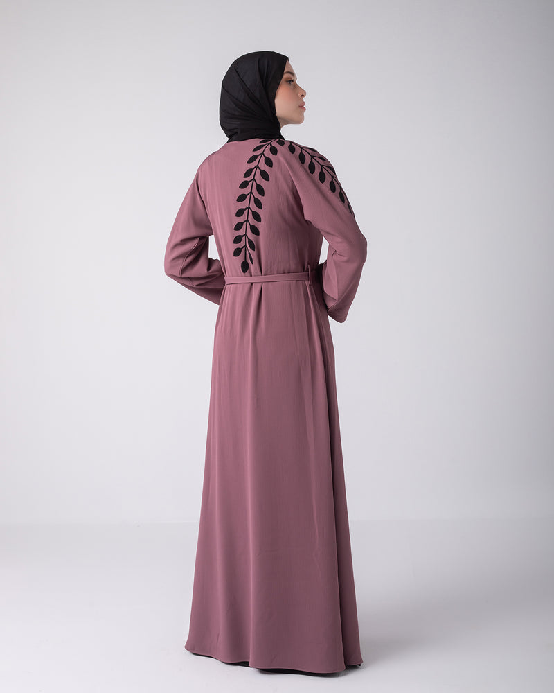 Open abaya code 87 Dustyrose