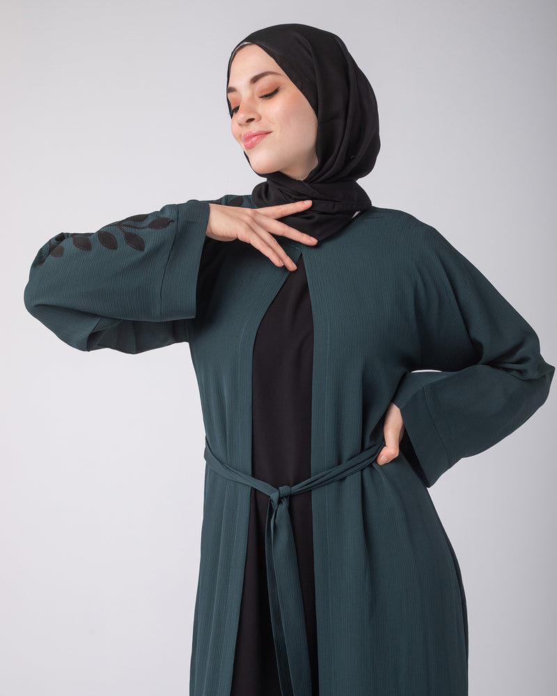 Open abaya code 87 Green