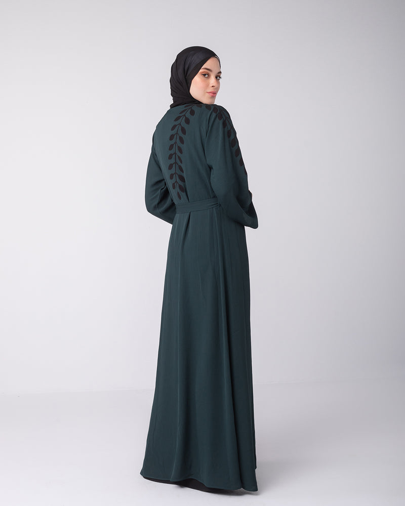 Open abaya code 87 Green