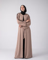 Open abaya code 87 Beige