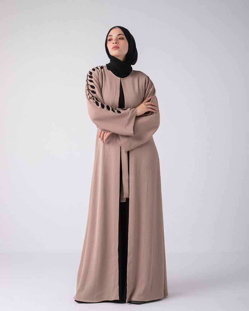 Open abaya code 87 Beige