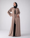 Open abaya code 87 Beige
