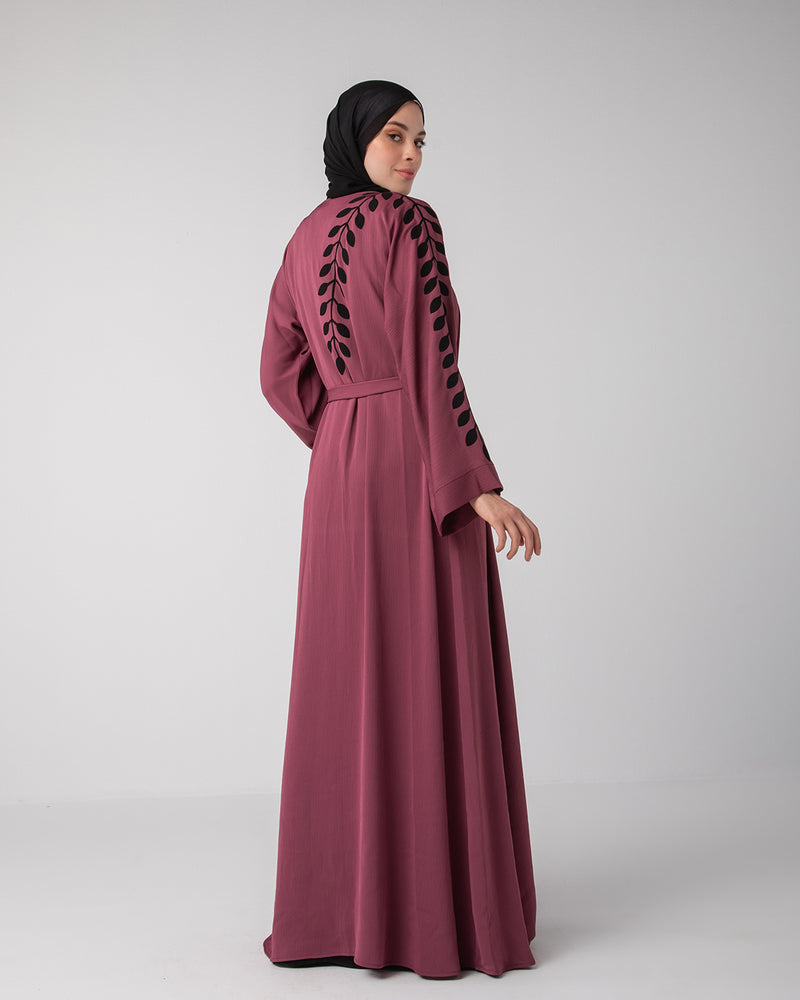 Open abaya code 87 Magenta