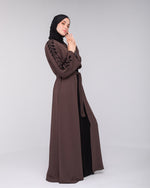 Open abaya code 87 Brown