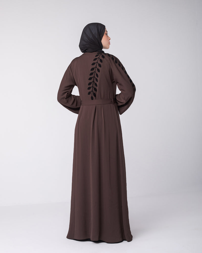 Open abaya code 87 Brown