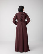 Open abaya code 87 Dark Maroon