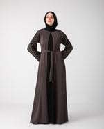 Open abaya code 87 Grey