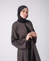Open abaya code 87 Grey