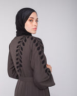 Open abaya code 87 Grey