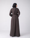 Open abaya code 87 Grey