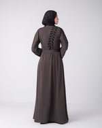 Open abaya code 87 Grey