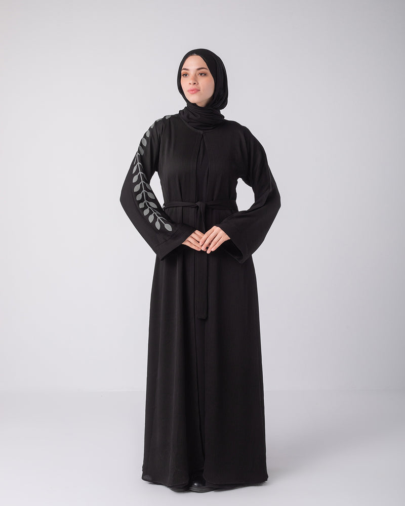 Open abaya code 87 Black