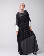 Free Size Pleated Cape Black