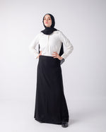 Crepe Basic Skirt Black