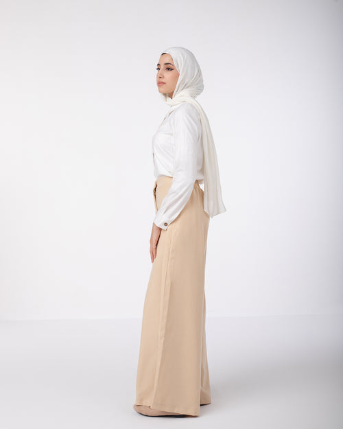 Fall Wide Pants Beige