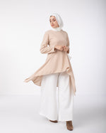 Asymmetric Pullover Beige