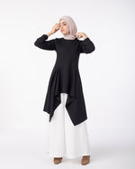 Asymmetric Pullover Black