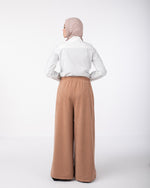 Suede Wide Pants Havana