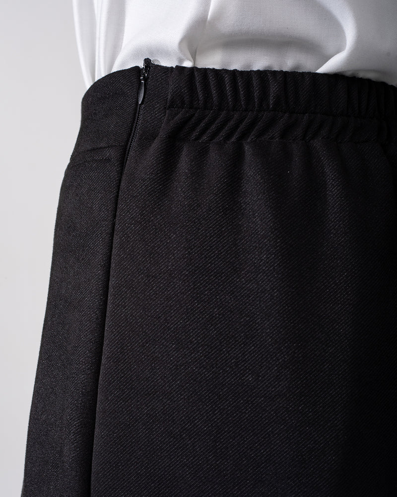 Suede Wide Pants Black