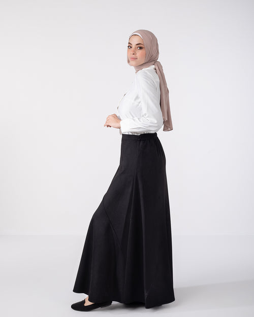 Suede Skirt Black