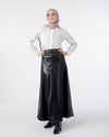 Leather Maxi Skirt Black