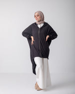 Oversized Zipper Jacket Grey