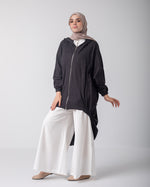 Oversized Zipper Jacket Grey