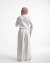 Linen Wide leg pants White