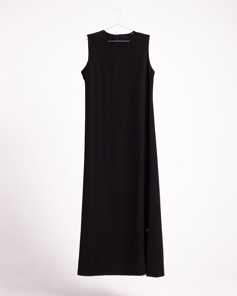Basic Sleeveless Dress Black CODE 1