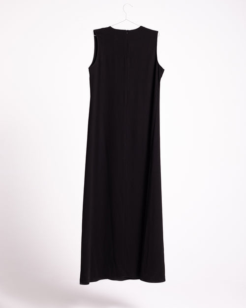 Basic Sleeveless Dress Black CODE 1